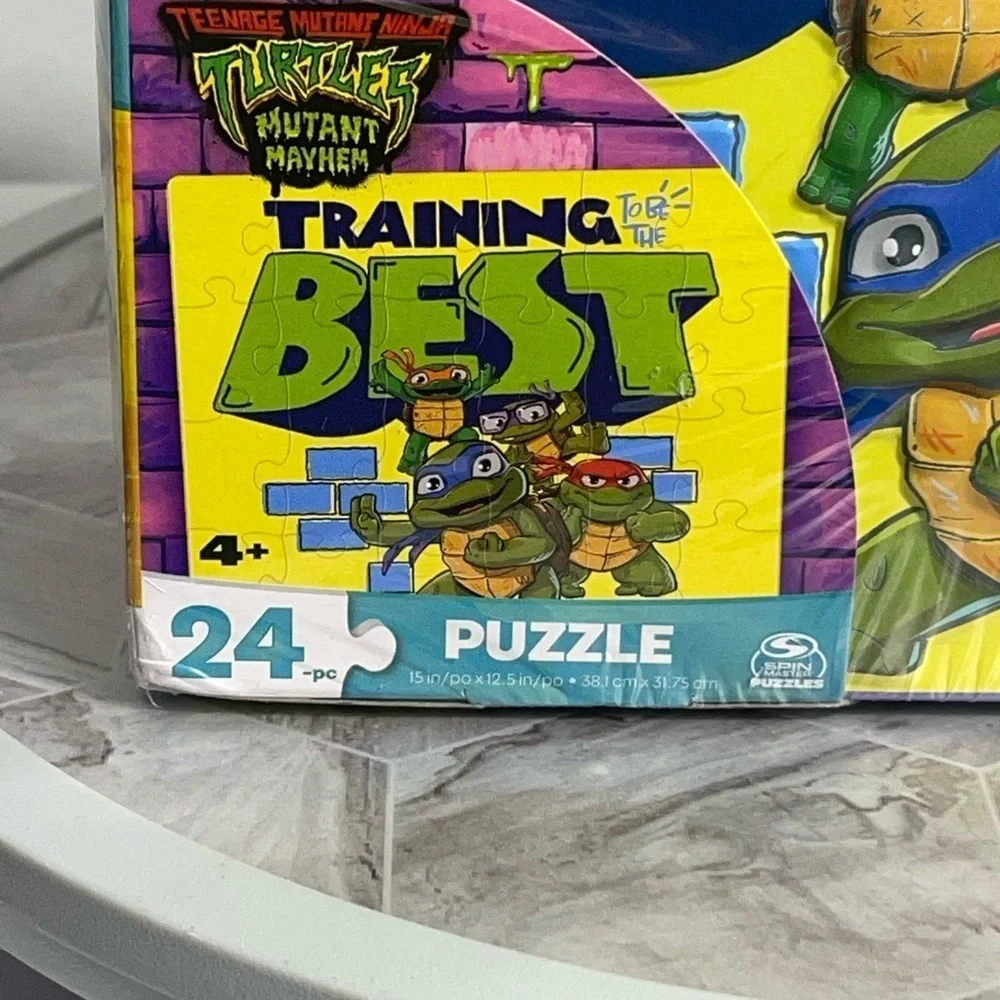 TMNT Mutant Mayhem 24pc Puzzle in Tin Lunchbox - Nickelodeon 2023 NWT